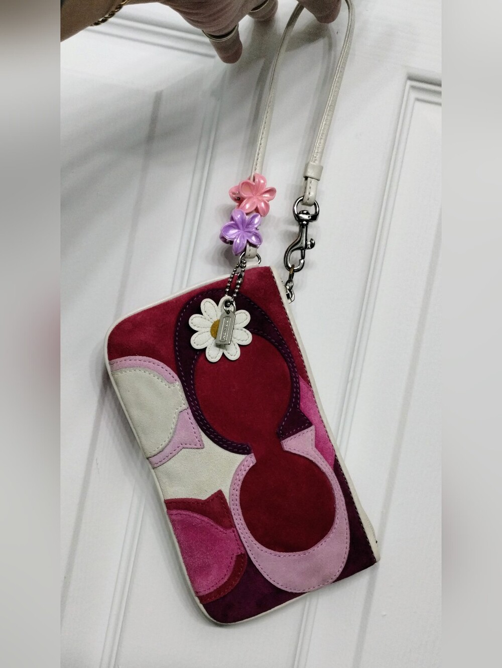 Coach Wristlet Suede RARE
